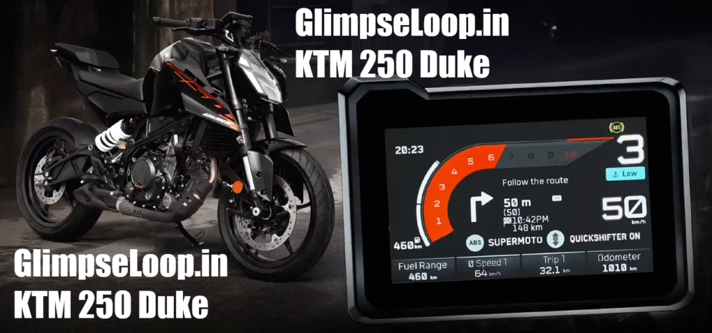 KTM 125 Duke स्पोर्ट बाइक का साइड प्रोफाइल
