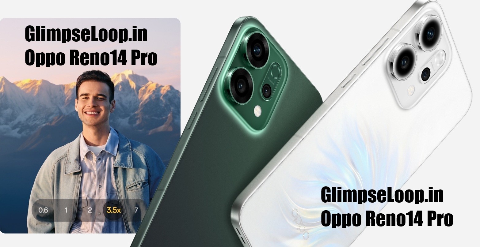 Oppo Reno 14 Pro with curved AMOLED display and slim body