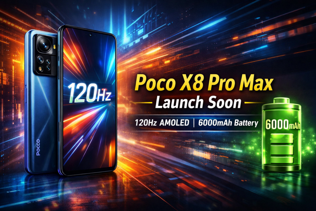 Poco X8 Pro Max 120Hz AMOLED display